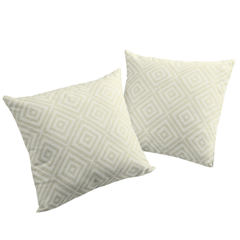 Aaru Geometric Cushion Cover, 40 x 60cm, Grey, Rectangular