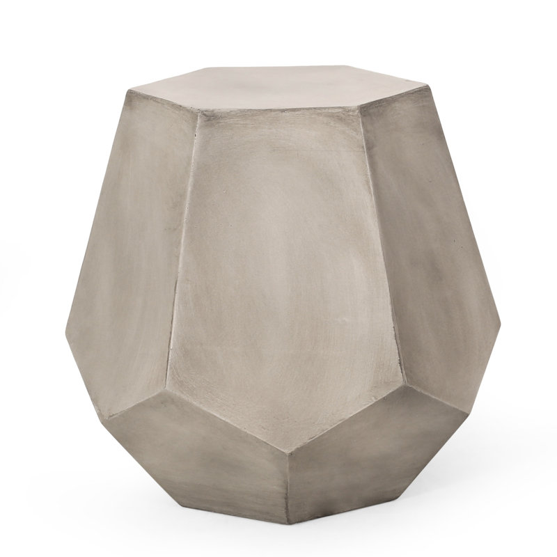 Modern Grey Concrete Table - Outdoor Functionality Sideboard Decor Piece