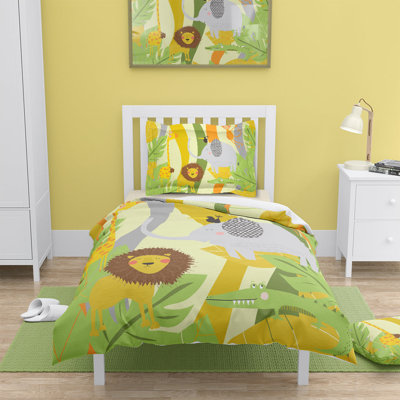 Édredon vert Jungle Pals