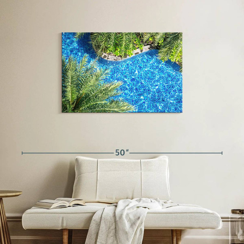 Sireci Poolside Palm Trees, 24" H x 36" W