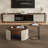 Retro style small apartment round coffee table-105549462