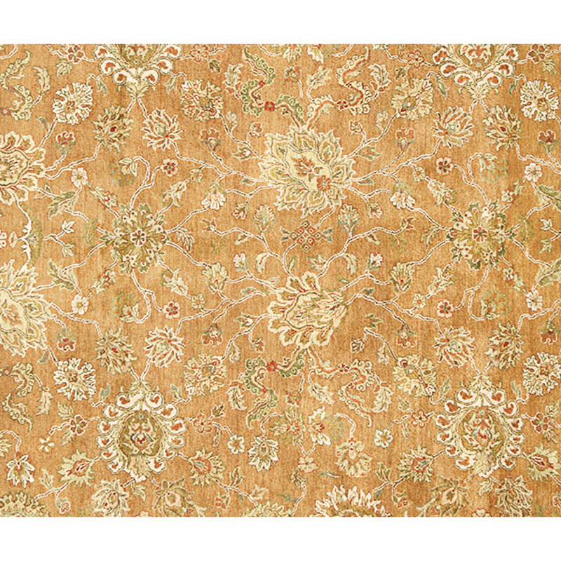 High-Quality Hand-Knotted Peach Area Rug