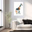 Girafe, art mural contemporain abstrait-1184834705