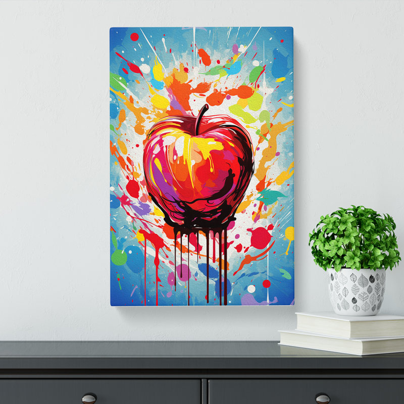 Apple Abstract - Wrapped Canvas, 60cm H x 40cm W x 3cm D