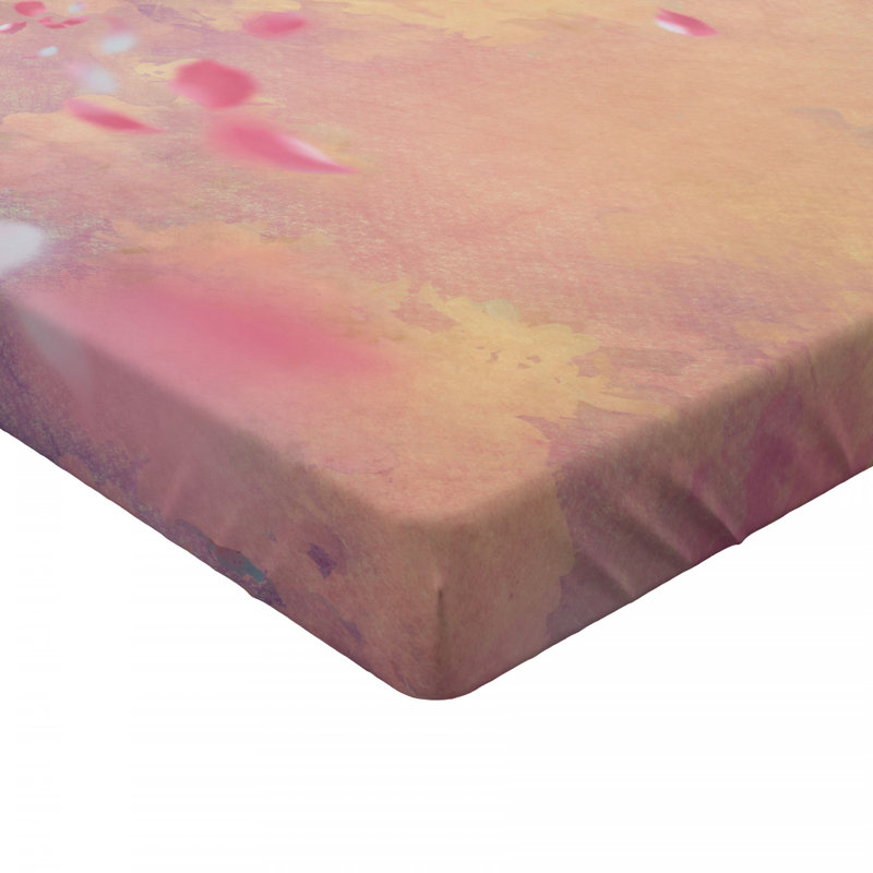 Microfiber Floral Fitted Sheet, Full Fitted Sheet