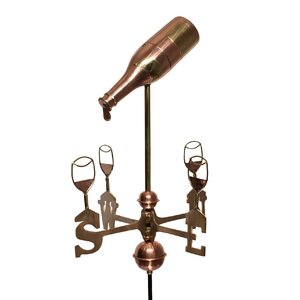 Wine Bottle Weathervane