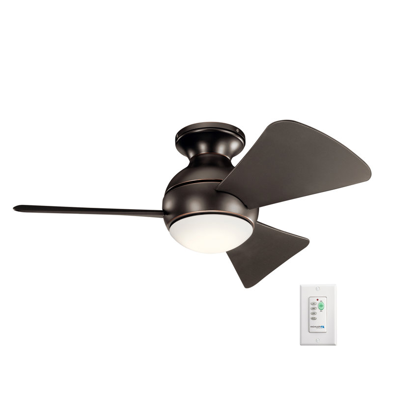 Sola 34" Olde Bronze LED Ceiling Fan, 34", Olde Bronze