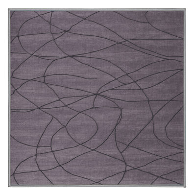Machine Washable Abstract Pink Area Rug