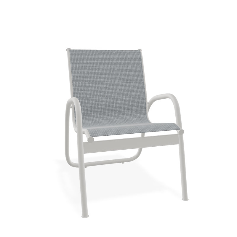 Fauteuil de patio Gardenella, Neige texturée, Rocher