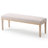 Modern Entryway Bench with Fabric Cushion, 53" Hallway Seat for Putting On Shoes, Wooden Legs, Beige Upholstery​​-714191347-714191348