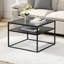 60cm Glass Top Console Table-1152497259