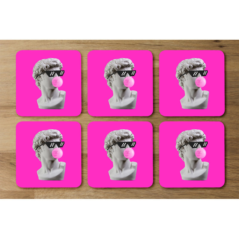 Dragi Square 6 Piece Coaster Set