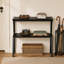 Table de chevet en bois, table basse, table d'appoint à 2 niveaux, table de bout-73884870
