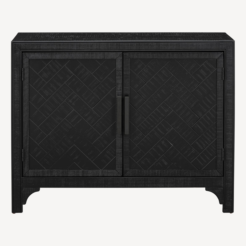 Console à armoires modernes Ladzi, Noir