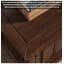 Table basse en bois massif vieilli