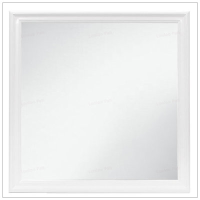 CHARLSTON WHITE MIRROR with LED Lighting and Tempered Glass, Perfect for Modern and Elegant Interiors