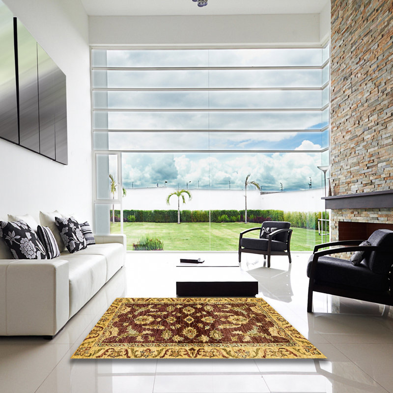 Abstract Indoor Rug, Square 5'