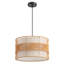 Luminaire suspendu tambour en rotin 1 lumière