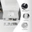 Meuble-lavabo flottant 36 po avec lavabo, tiroir à fermeture en douceur, comptoir en granite blanc de 2 po et dosseret, contreplaqué