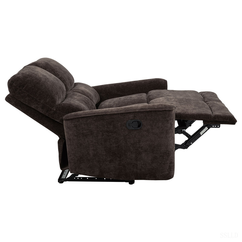 Ensemble de canapé inclinable Trask, Dark Brown Polyester