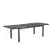 Gibraltar 96'' Extendable Powder Coated Aluminum Outdoor Dining Table