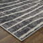Tapis abstrait noir / gris / ivoire Rohon de style transitionnel de 7 pi 10 po x 11 pi-2456656-42061803