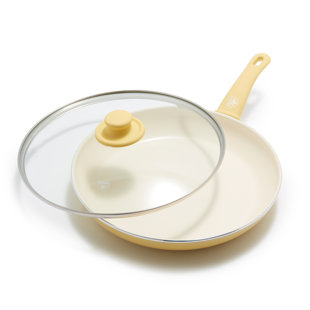 Poêle à frire en céramique antiadhésive de 12 po GreenLife Soft Grip, sans PFAS, lavable au lave-vaisselle