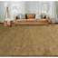 Tapis rectangulaire en laine / soie noué à la main brun / or-88508228