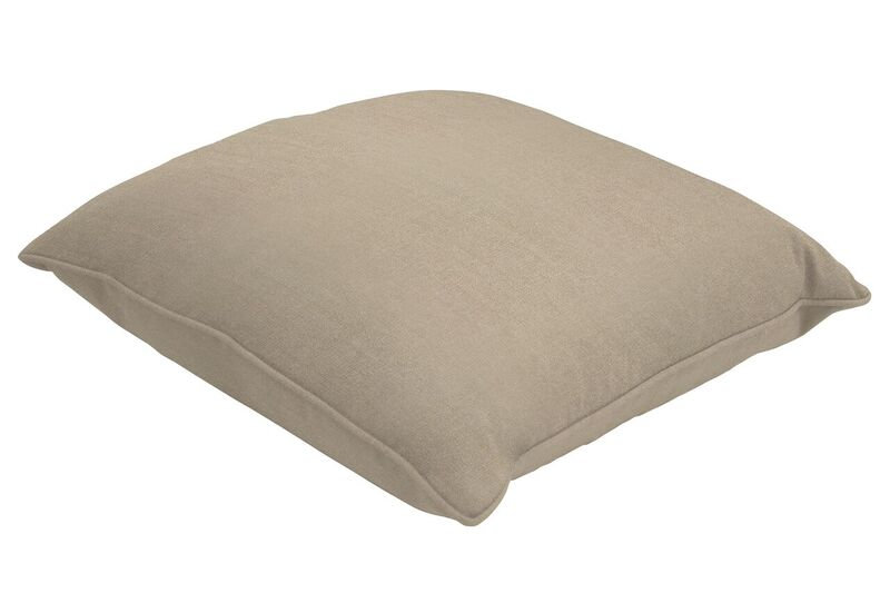 Sunbrella Lumbar Pillow, 18" H x 12" W, Canvas Taupe Sunbrella® Canvas