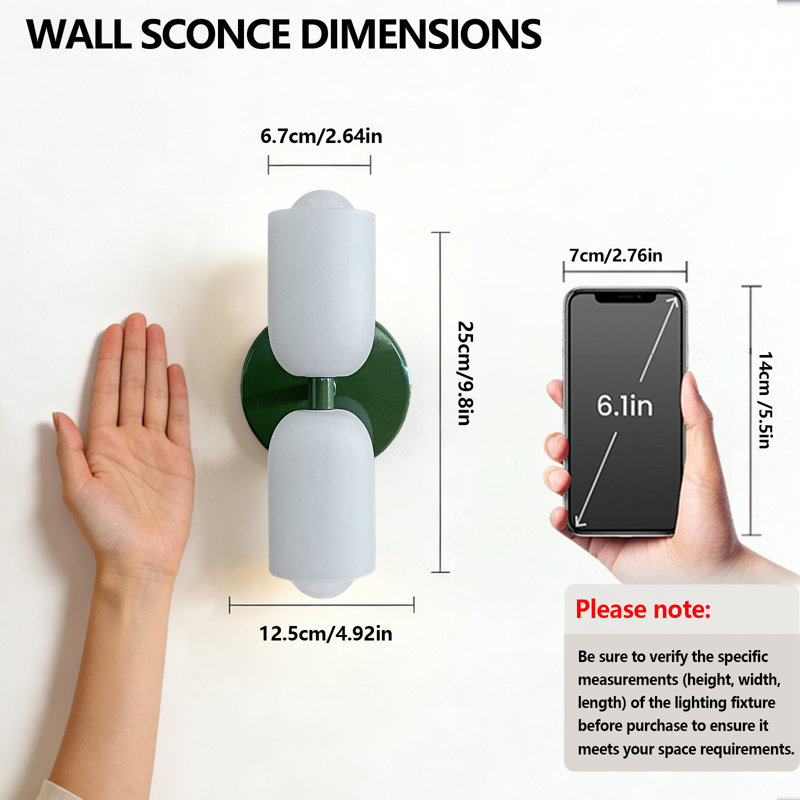 Cynthina Flush Mounted Sconce, Green