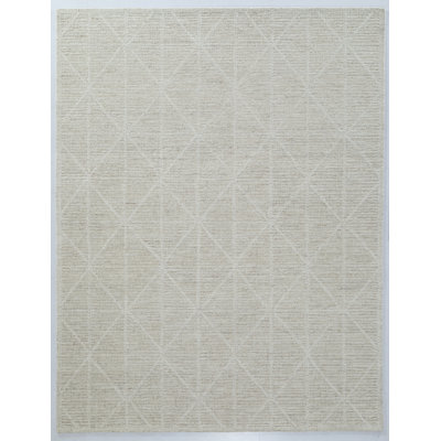 Crossover Hand Tufted Area Rug in Beige