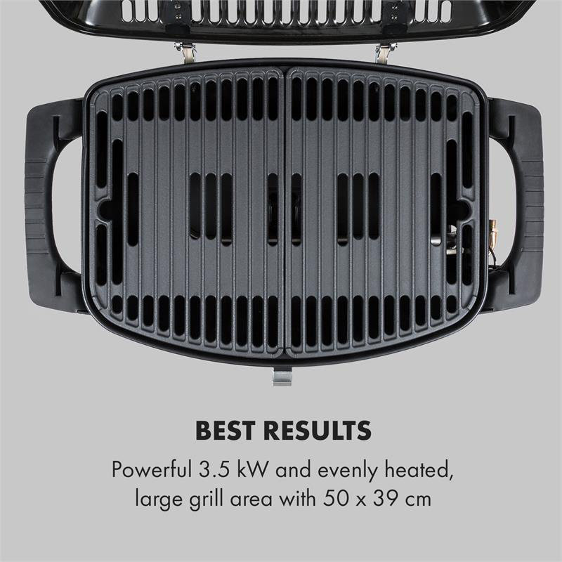Parforce Klarstein Single Burner Countertop Liquid Propane 12000 BTU BTU Gas Grill