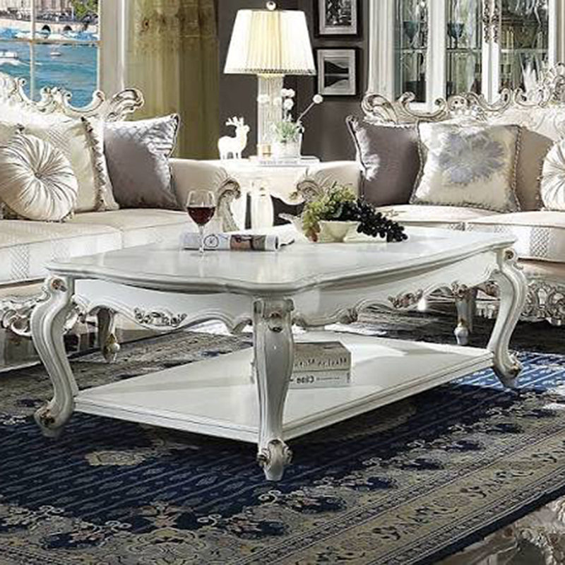 Solid Wood Top Coffee Table