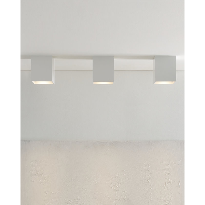 Exo 1 - Light LED Flush Mount, 2700K, Matte White/Matte White
