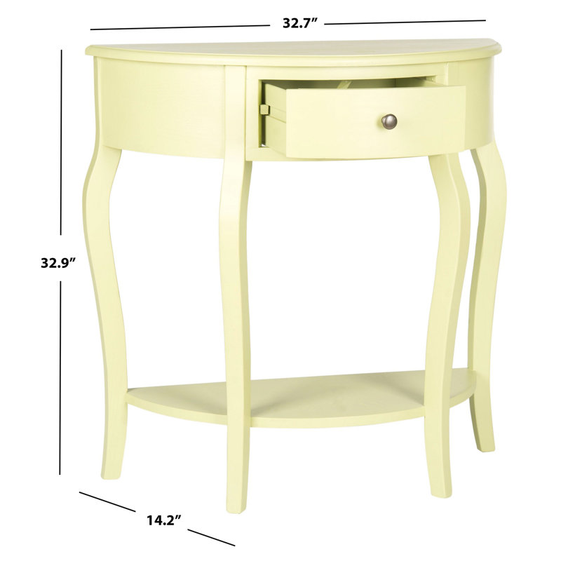Console en bois massif 32,7 po Sadie, Pois cassé