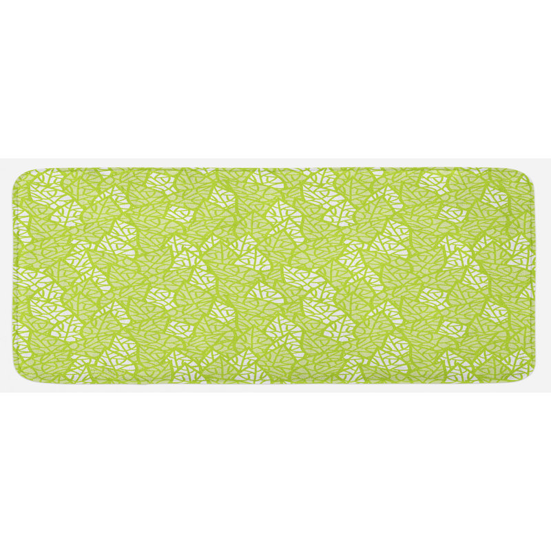 Tapis de cuisine à feuilles