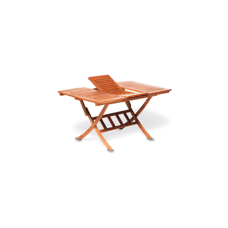 Adalmiina Rectangular Wood Outdoor Dining Table , 160cm cm W 90cm cm D