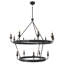 William Chandelier - 14-Light Lacquered Burnished Brass-1000969537