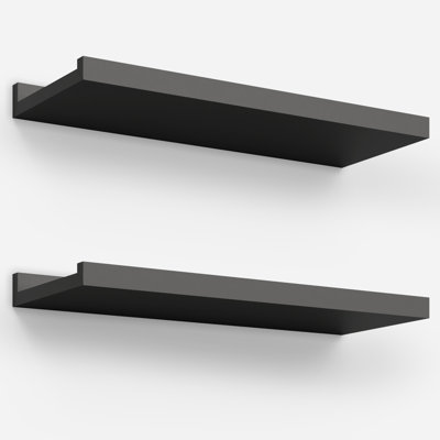 Bubacarr 2 Piece Flat Floating Shelf