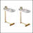 2-pieces White C-shaped Side Table, C Shaped End Table, Side Table for Couch and Bed