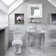 Britannia White Vitreous China Rectangular Console Bathroom Sink with Overflow