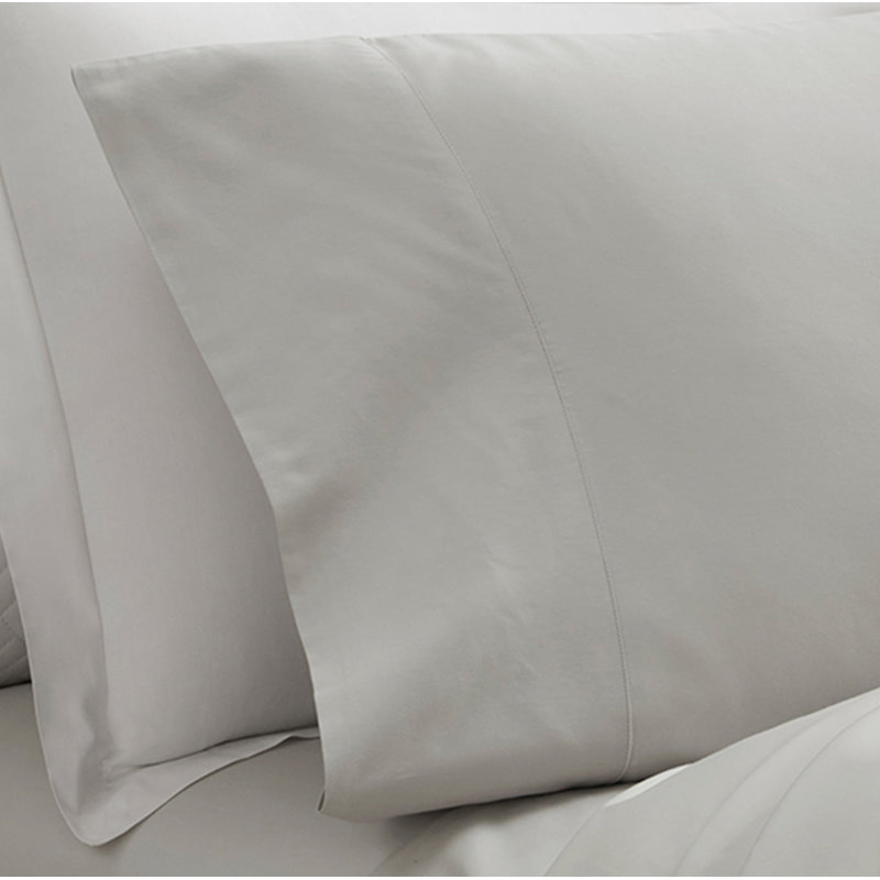 Signature Washed Pillowcase Set, Mist, King Pillowcase