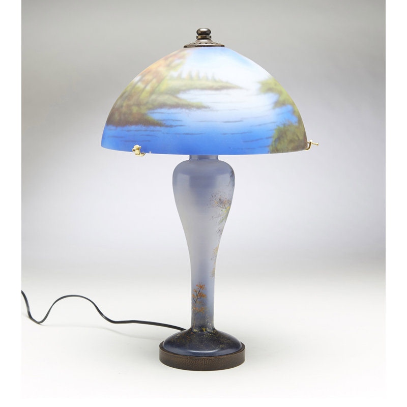 Reverse Painted 19" Table Lamp