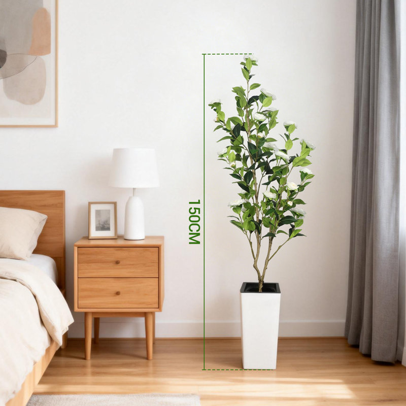 Faux Plant, White 150CM