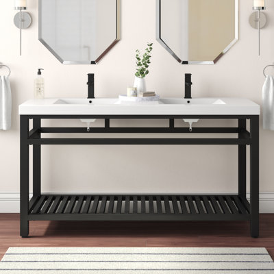 Ensemble de meuble-lavabo double 60 po Raya