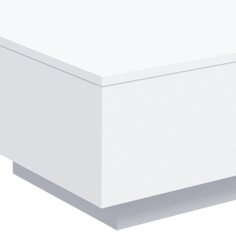 Table basse Jesmarie, H 12,2 po x L 39,4 po x l 39,4 po, Blanc