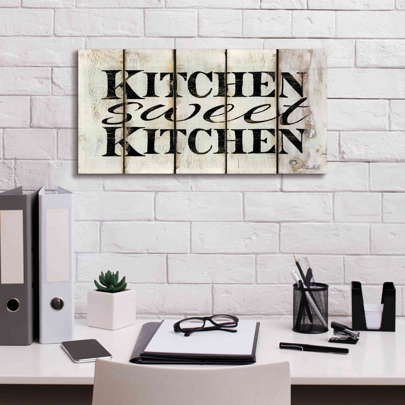 Kitchen Sweet Kitchen Rustic Wood Panel Wall Art