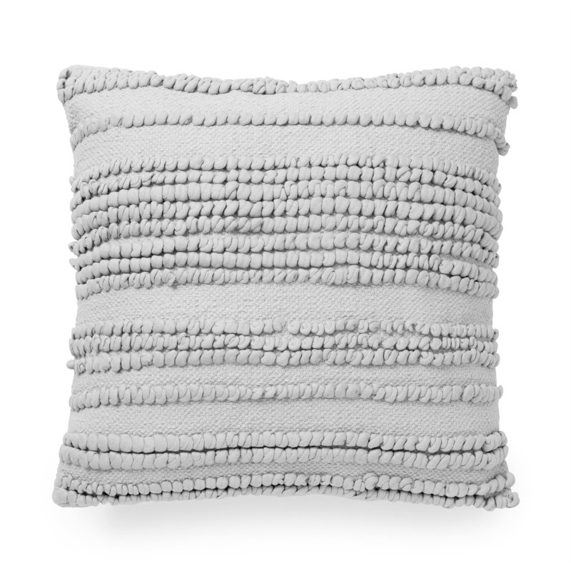 Priya Square Throw Cushion, Quiet Gray
