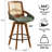 Darries Swivel Upholstered Faux Leather Counter Stool-107820571