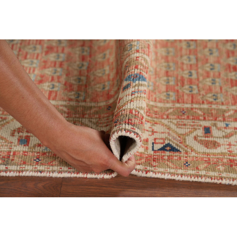 Tapis de couloir traditionnel en laine Vintage